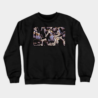 Royal Penguins Nesting in the Rookery Crewneck Sweatshirt